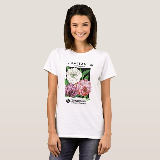 Balsam Seed Packet Label T-Shirt (Vorne ganz)