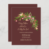 Balsam Swag Holiday Card Feiertagskarte (Vorne/Hinten)