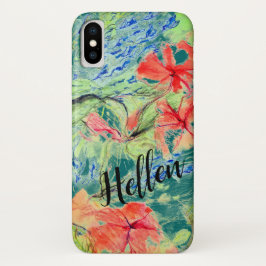 Balsam und Lobelia Blume und Ihr Name Case-Mate iPhone Hülle