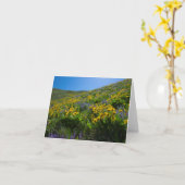 Balsam und Lupine Superbloom leere Karte (Gelbe Blume)