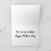 Balsamroot bloom Muttertag Karte (Innenseite)