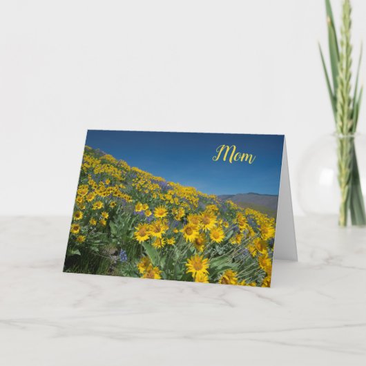 Balsamroot bloom Muttertag Karte (Vorderseite)