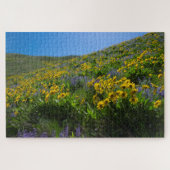 Balsamroot und Lupine in Sage Hills Wenatchee, WA Puzzle (Horizontal)