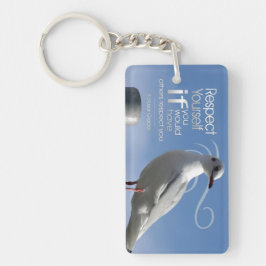 Baltasar Gracian Inspiration Zitat "Respekt" Schlüsselanhänger