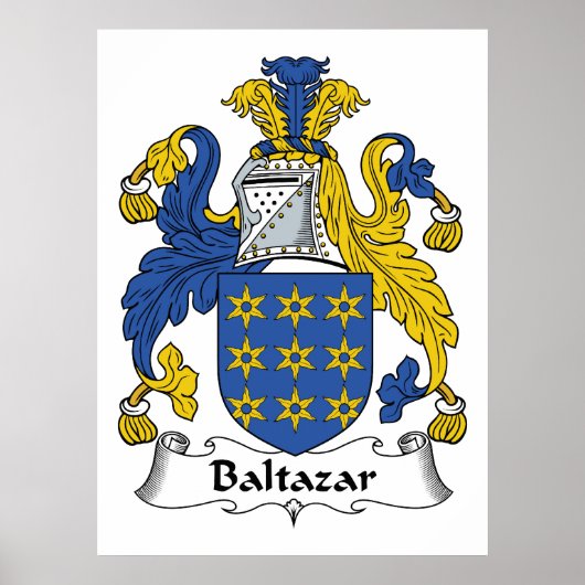 Baltazar-Familienwappen Poster (Vorne)