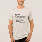 Balter: Kurzschläfchen Tri-Blend Shirt (Vorderseite)