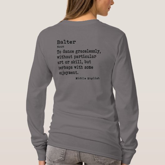 Balter: Langschläfer Crew Neck T-Shirt (Rückseite)