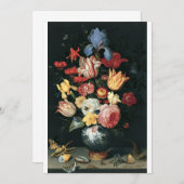 Balthasar van der Ast - Chinesische Vase mit Blume Einladung (Vorne/Hinten)