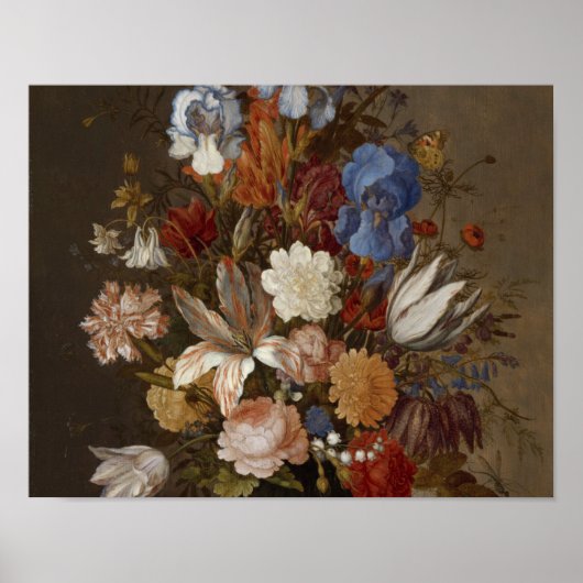 Balthasar Van der Ast - Stillleben mit Blume. Poster (Vorne)