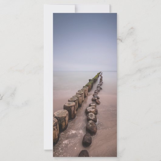 Baltic Sea Beach Foto Card (Vorderseite)