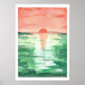Baltic Summer Sunset Poster (Vorne)