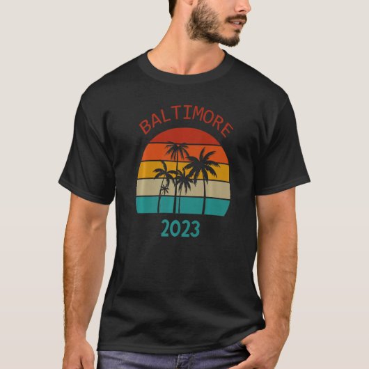 Baltimore 2023 Summer Family Couple Matching Holid T-Shirt (Vorderseite)