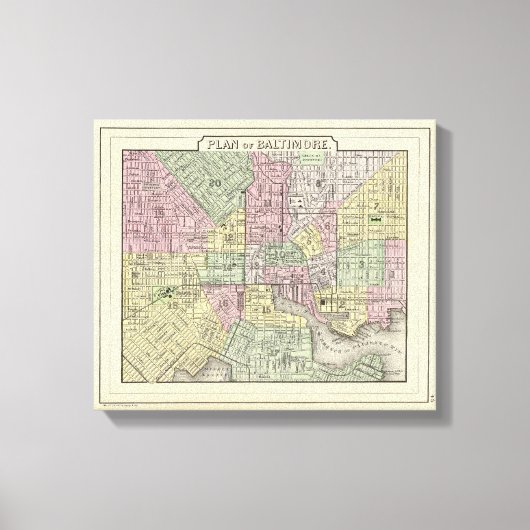 Baltimore 3 leinwanddruck (Vorderseite)