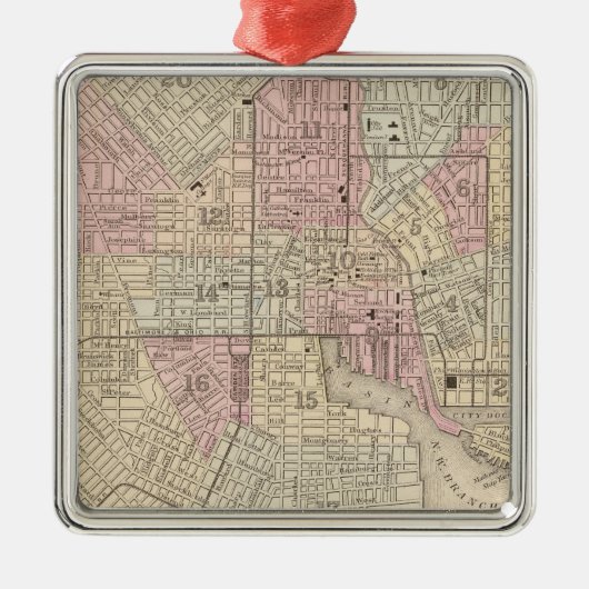 Baltimore 4 silbernes ornament (Vorne)