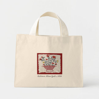 Baltimore Album Quilt c.1850 Tote Bag Mini Stoffbeutel