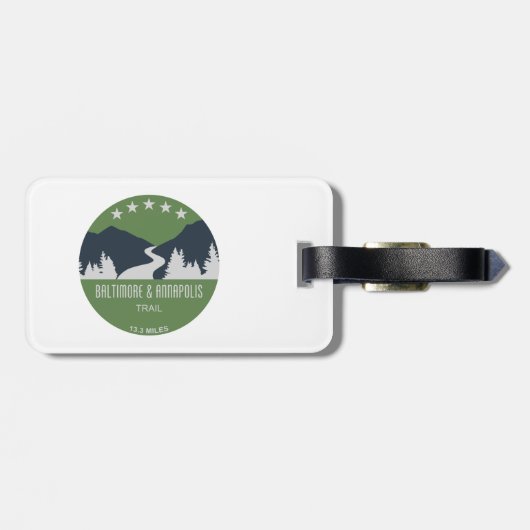 Baltimore & Annapolis Gepäckanhänger (Rückseite horizontal)
