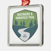 Baltimore & Annapolis Ornament Aus Metall (Links)