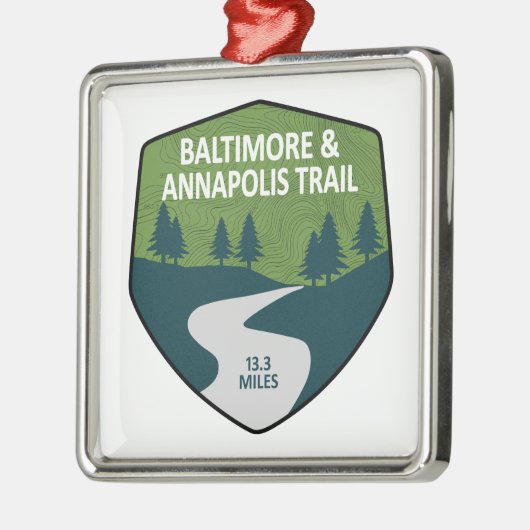 Baltimore & Annapolis Ornament Aus Metall (Links)