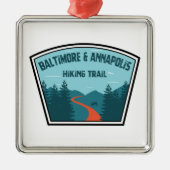 Baltimore & Annapolis Ornament Aus Metall (Vorne)