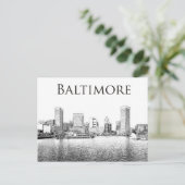 Baltimore: Aussicht auf den Innenhafen Postkarte (Stehend Vorderseite)
