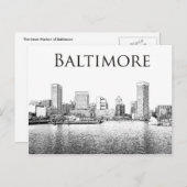 Baltimore: Aussicht auf den Innenhafen Postkarte (Vorne/Hinten)