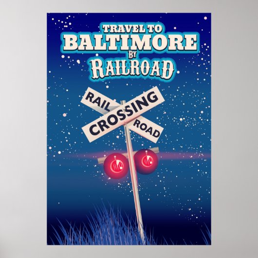 Baltimore Bahnübergang Poster. Poster (Vorne)