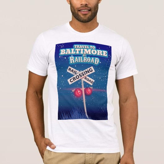 Baltimore Bahnübergang Poster. T-Shirt (Vorderseite)