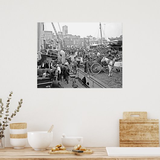 Baltimore Banana Boote Poster (Küche)