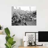 Baltimore Banana Boote Poster (Heimbüro)