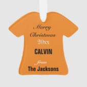 Baltimore Baseball Jersey Ornament (Rückseite)