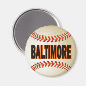 BALTIMORE BASEBALL MAGNET (Vorderseite/Rückseite)