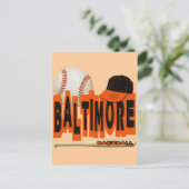 BALTIMORE BASEBALL POSTKARTE (Stehend Vorderseite)