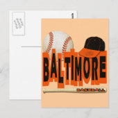 BALTIMORE BASEBALL POSTKARTE (Vorne/Hinten)
