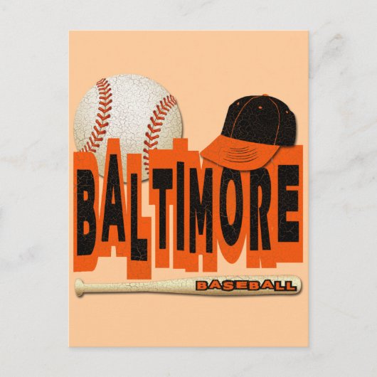 BALTIMORE BASEBALL POSTKARTE (Vorderseite)