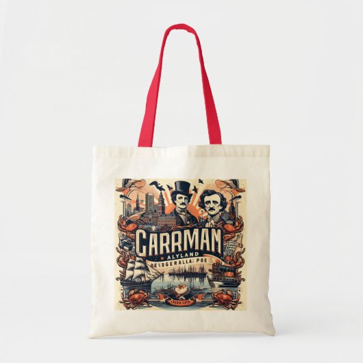 Baltimore Bites & Literary Nights Tote Tragetasche (Vorne)