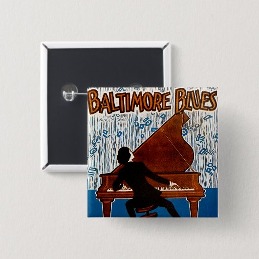 Baltimore Blues Button (Vorne & Hinten)
