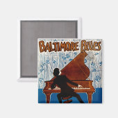 Baltimore Blues Magnet (Vorderseite/Rückseite)