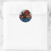 Baltimore Blues Runder Aufkleber (Tasche)