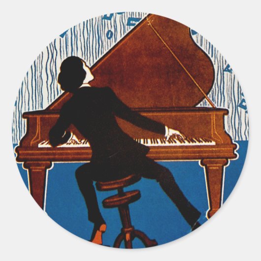 Baltimore Blues Runder Aufkleber (Vorderseite)