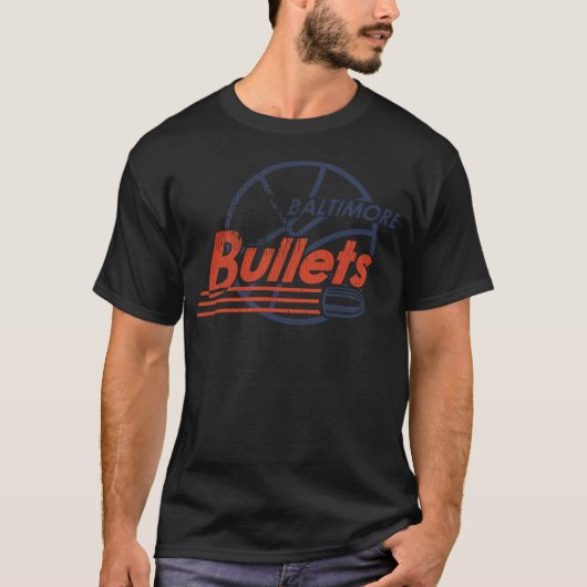 Baltimore Bullets Retro Defunktionierte Basketball T-Shirt (Vorderseite)