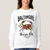 Baltimore Charm City Crab Sweatshirt (Vorderseite)