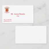 Baltimore City Fire Service Emblem Business Card Visitenkarte (Vorne/Hinten)