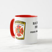 Baltimore City Fire Service Tasse (Vorderseite Links)