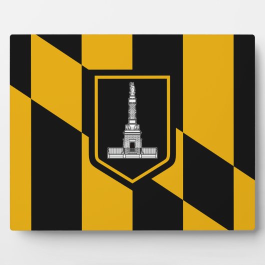 Baltimore City Flag Fotoplatte (Vorderseite)