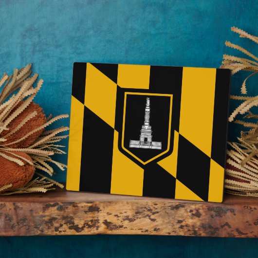 Baltimore City Flag Fotoplatte (Seite)