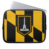 Baltimore City Flag Laptop Sleeve (Vorderseite)