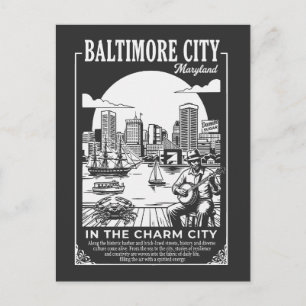 Baltimore City Maryland In The Charm City Postkarte