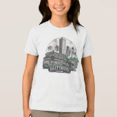 Baltimore City Maryland USA Tri-Blend Shirt (Vorderseite)