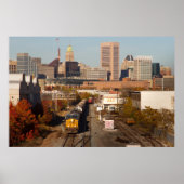 Baltimore City mit Zug Poster (Vorne)