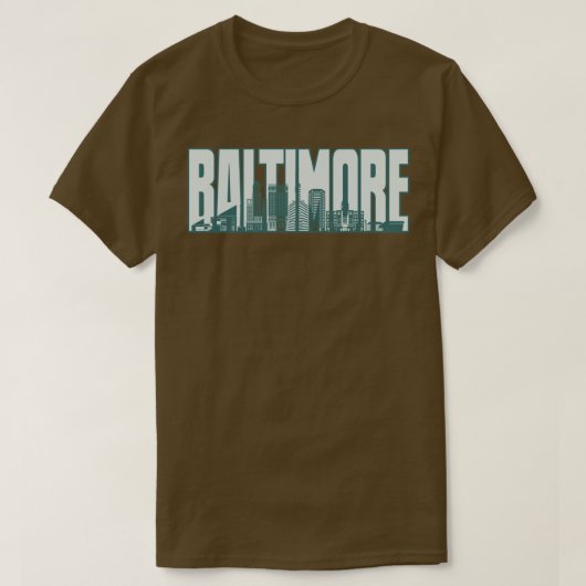 Baltimore City Skyline USA 1 T-Shirt (Design vorne)